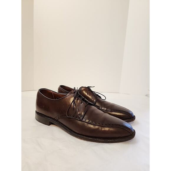 Allen Edmonds mens 10 D Wendell Oxford Dress Shoes Brown Leather Lace Up main image 8